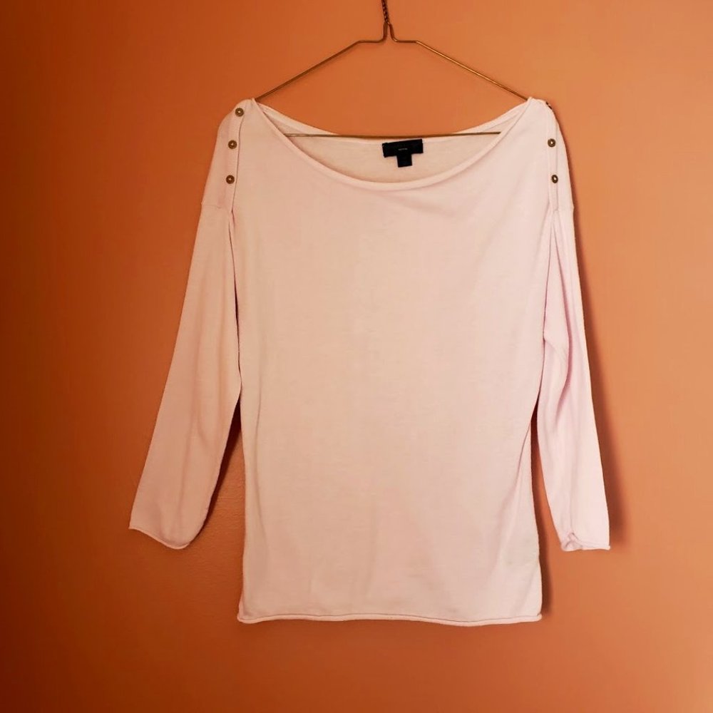 Worthington Petite Softest Pink Sweater - petite medium